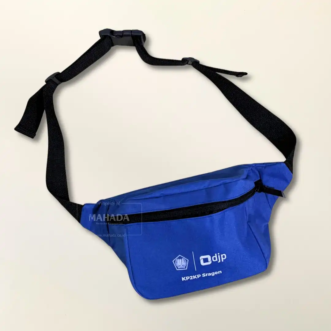 Souvenir Kantor 4 Berisi Tas Waistbag Dengan Logo Perusahaan Souvenir Kantor 4 Berisi Tas Waistbag Dengan Logo Perusahaan