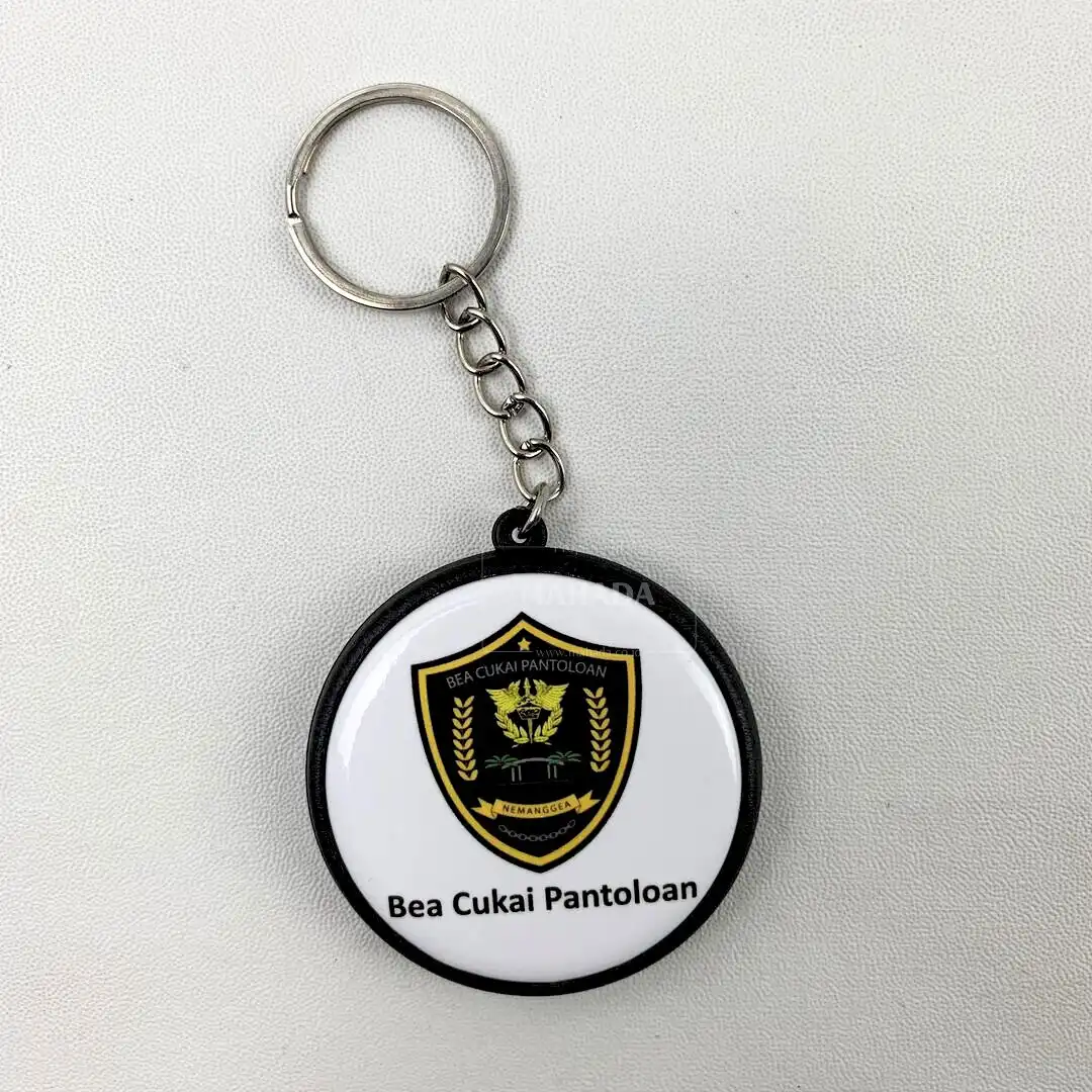 Souvenir Kantor 6 Berisi Gantungan Kunci Bulat Dengan Logo