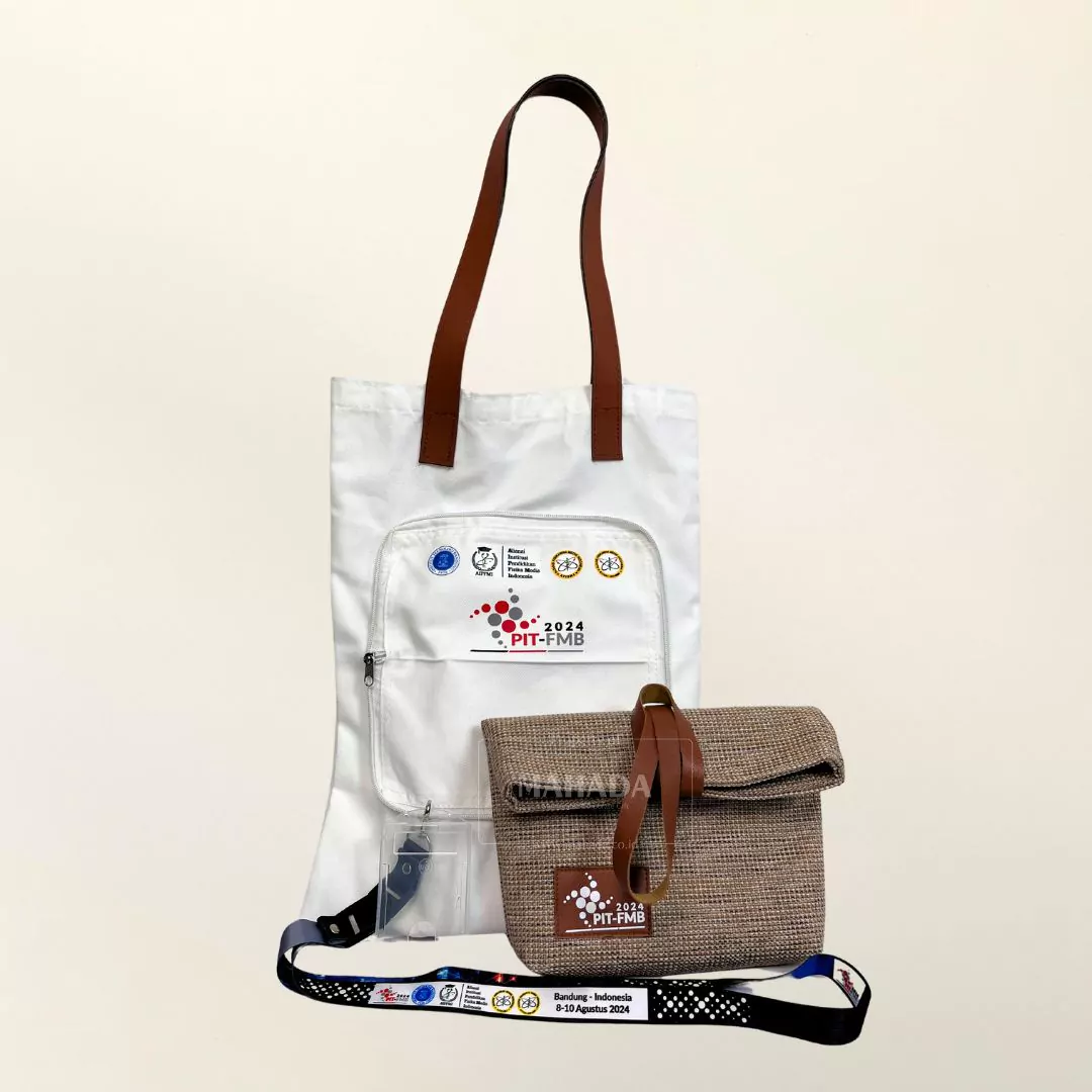 Seminar Kit Berisi 4 Item Souvenir Tas Totebag, Pouch, Lanyard dan Pulpen Metal Untuk Souvenir Acara (1) Seminar Kit Berisi 4 Item Souvenir Tas Totebag, Pouch, Lanyard dan Pulpen Metal Untuk Souvenir Acara (1)