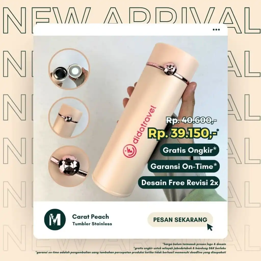 Tumbler Carat Peach