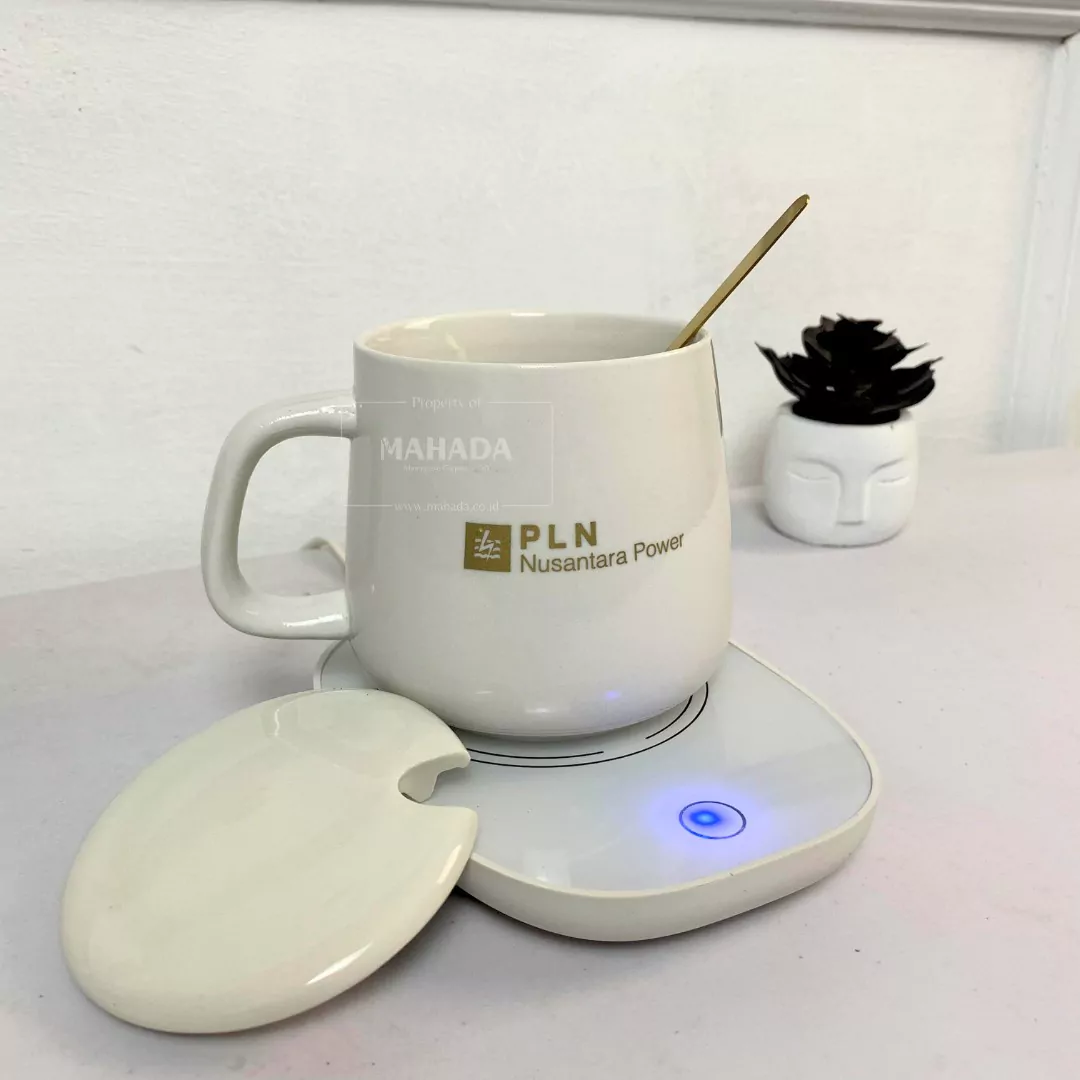 Mug Keramik Dengan Penghangat Elektrik Custom Warna dan Logo (7)