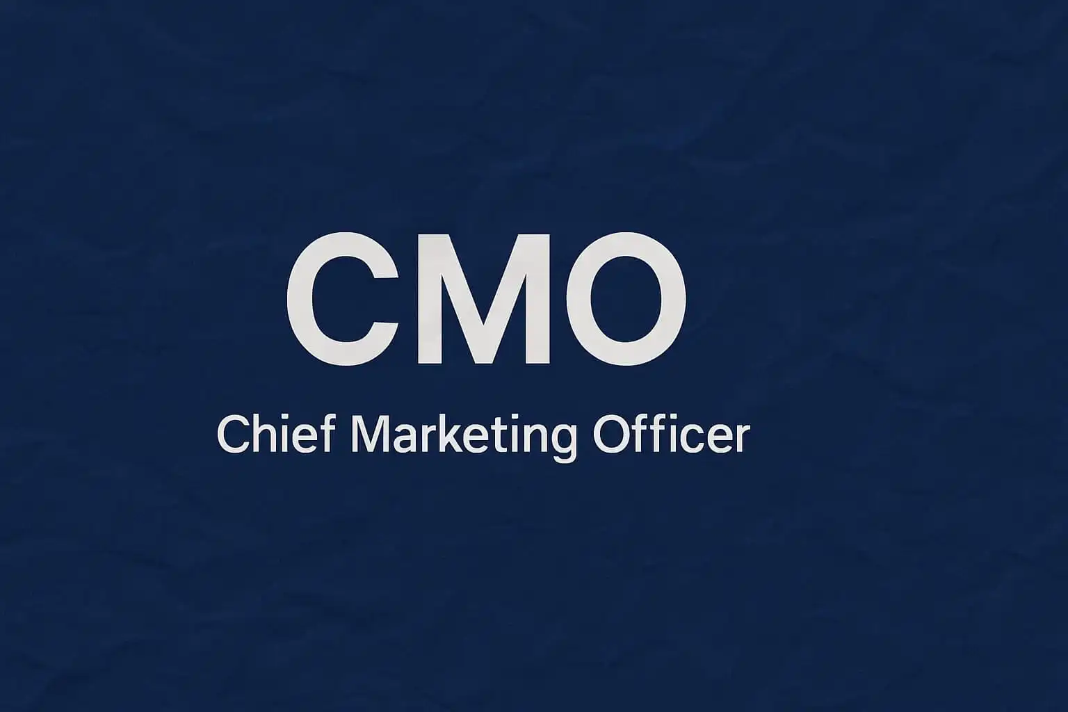 Apa Itu CMO