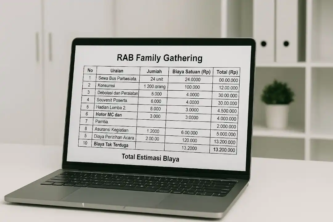 contoh RAB Family Gathering