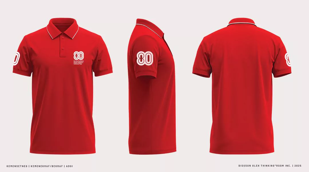 T Shirt Custom HUT RI Ke 80 Seragam Komunitas & Event