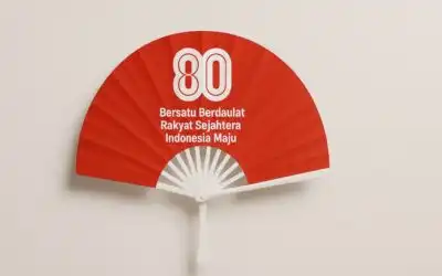 Kipas Tangan Custom Edisi Spesial HUT RI ke-80