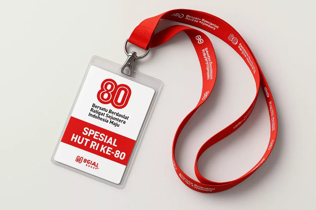 Tag dan Lanyard Spesial HUT RI Ke 80