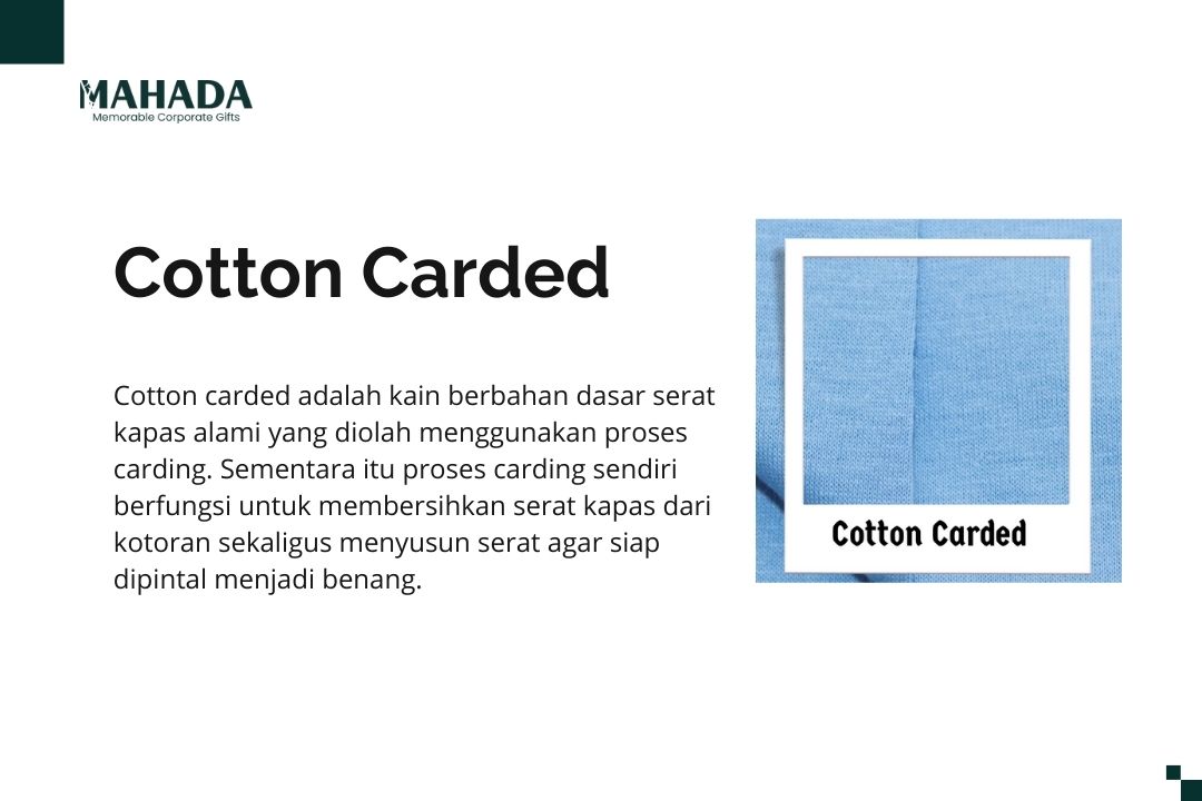Apa Itu Cotton Carded Apa Itu Cotton Carded