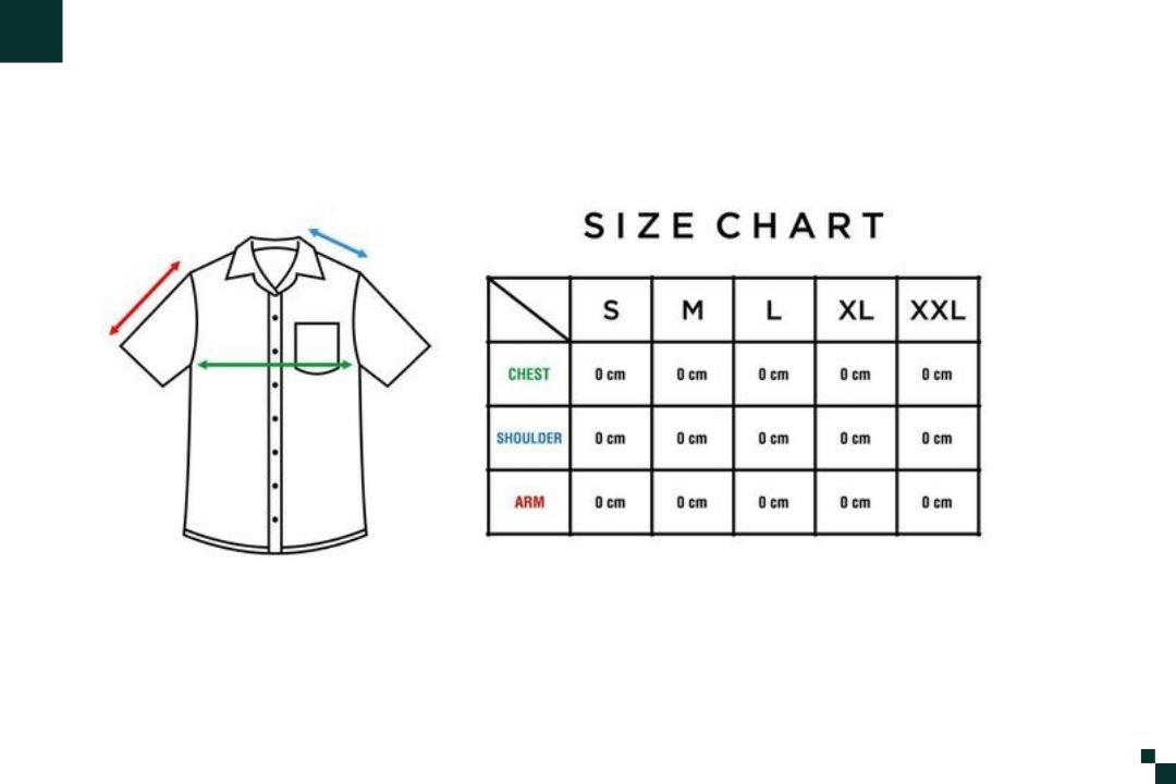 size chart Cara Menentukan Ukuran Jersey Custom agar Nyaman dan Tidak Salah Pesan